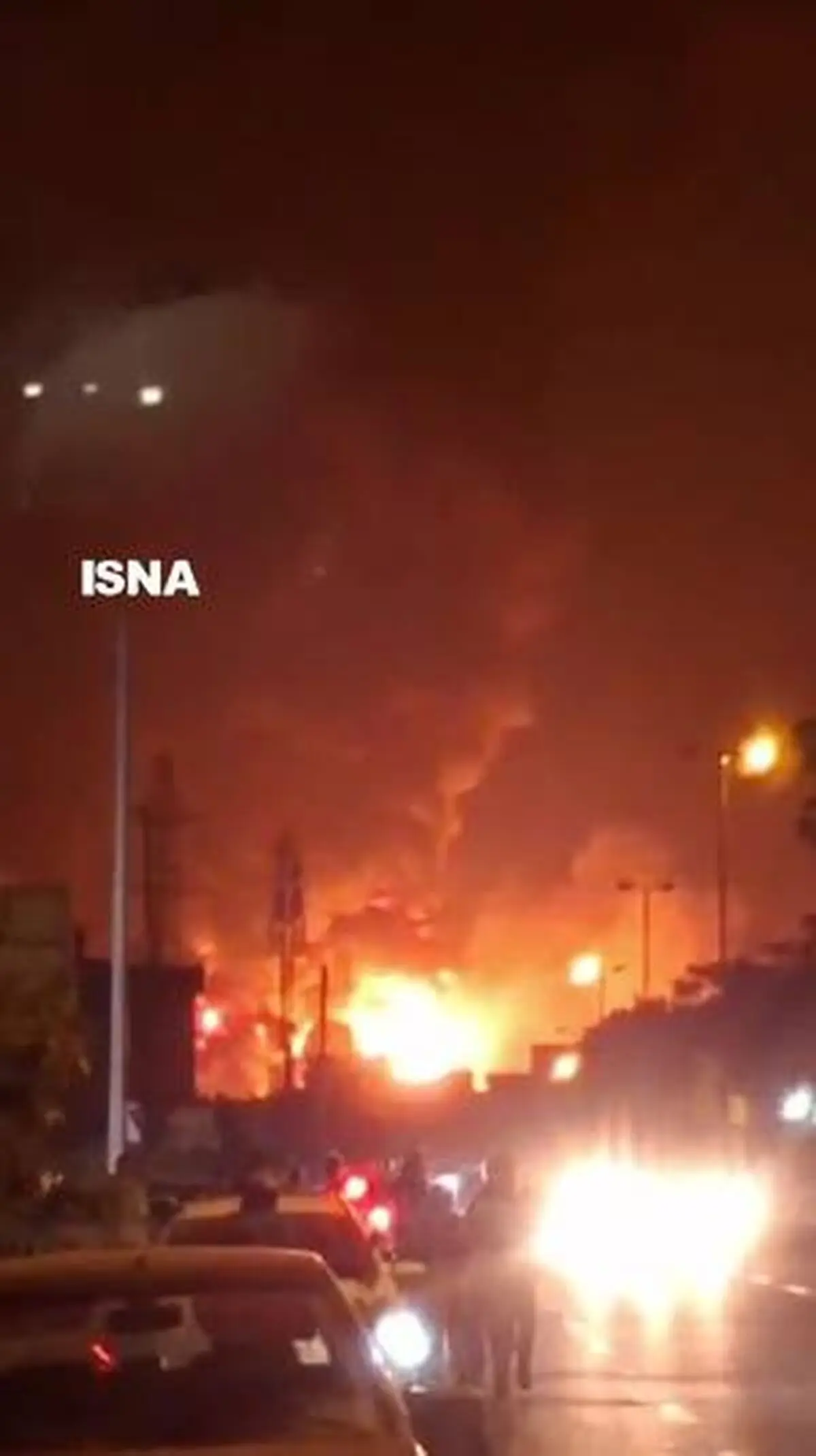 تصاویر جدید از انفجار مهیب در انبار نفت شهران + فیلم