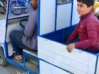 خلاقیت بامزه یک هموطن در ساخت یک مینی نیسان + فیلم