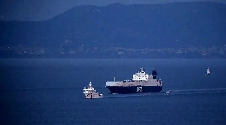 غرق شدن یک کشتی باری در سواحل ترکیه
