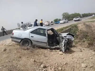  یک کشته و ١١ مصدوم با واژگونی سواری در بوانات