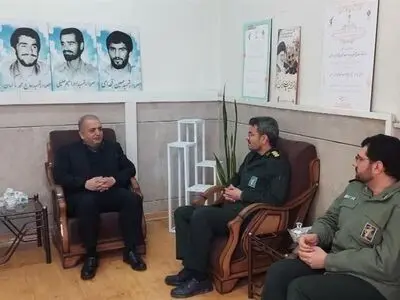 دیدار مدیرعامل ذوب آهن اصفهان با فرمانده سپاه لنجان