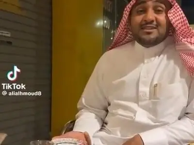 سبک چای خوردن عجیب در عربستان + فیلم