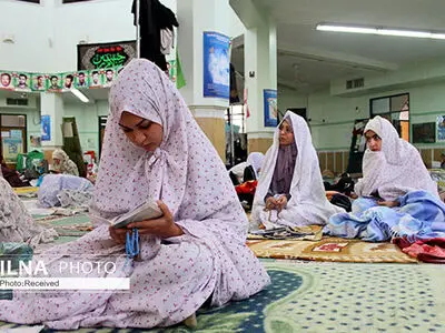 مراسم معنوی اعتکاف در قزوین آغاز شد