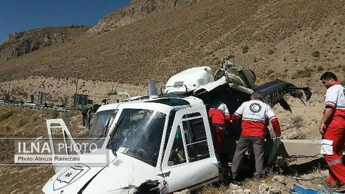 بالگرد اورژانس در گزنک آمل سقوط کرد/ یک نفر جان باخت