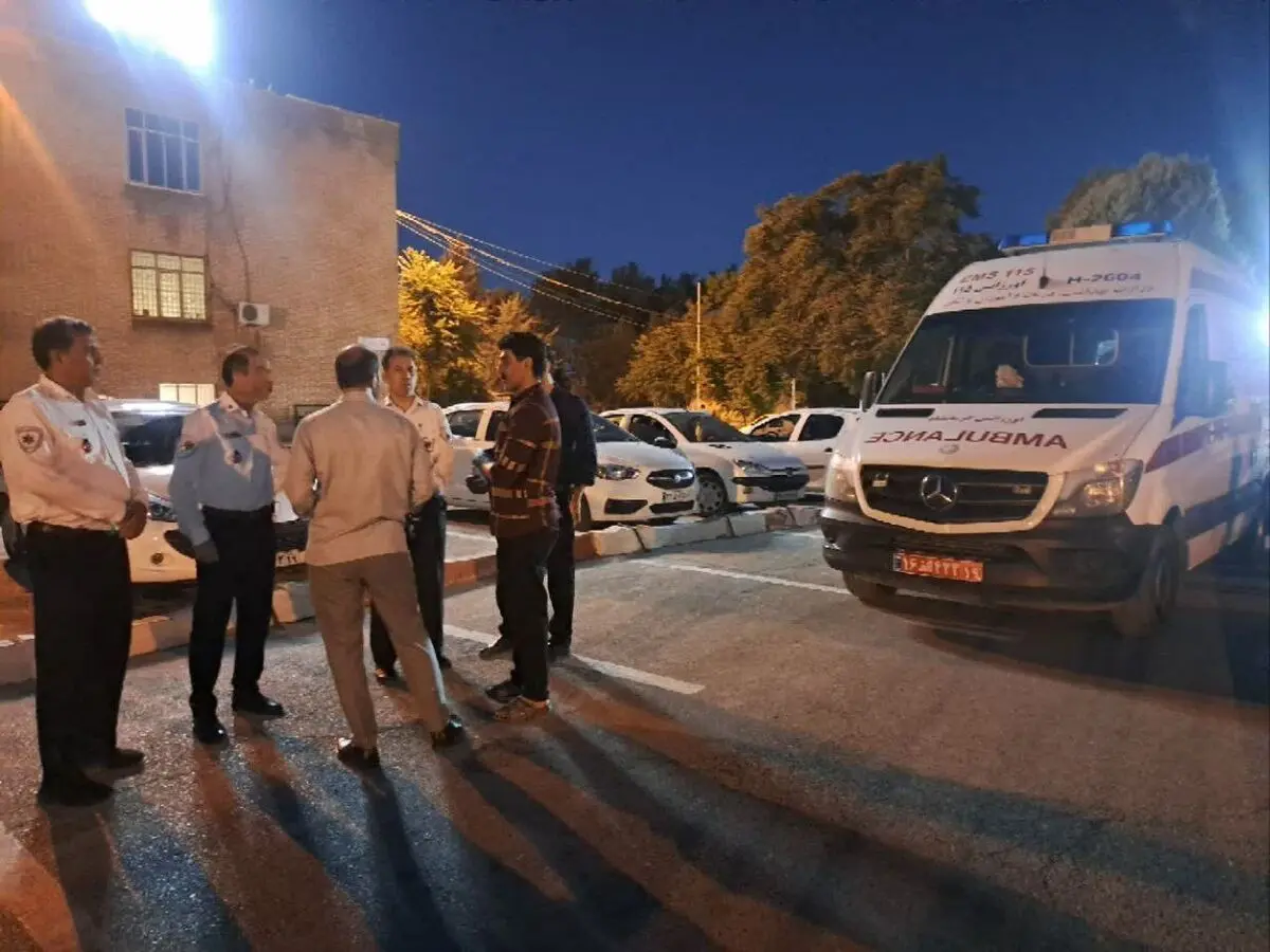 مهار به موقع آتش سوزی در بیمارستان امام علی(ع) کرمانشاه