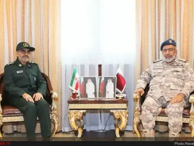 دیدار وابسته نظامی ایران در دوحه با رئیس ستاد نیروهای مسلح قطر