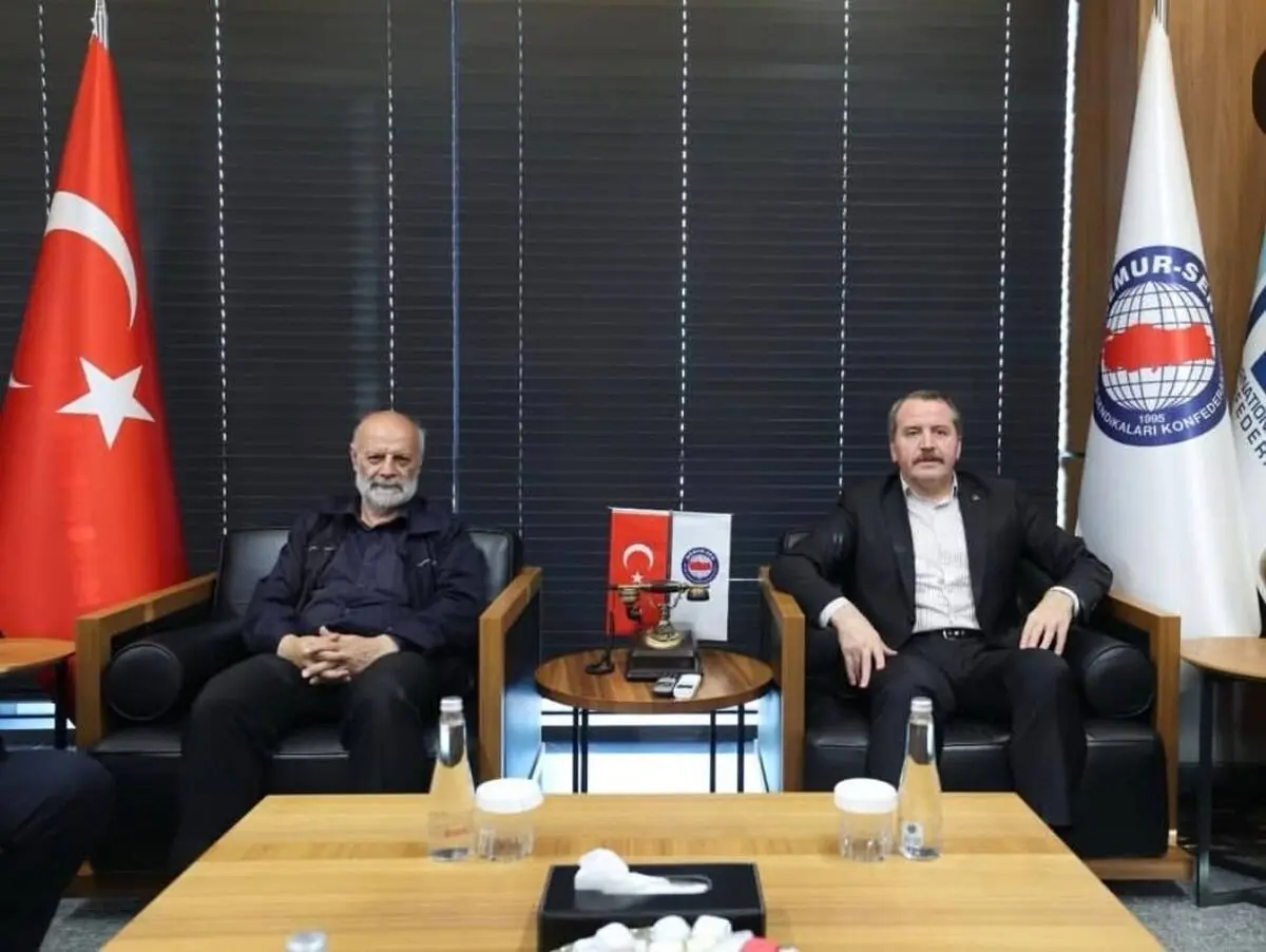 دیدار دبیرکل خانه کارگر ایران با رئیس اتحادیه ممورسن ترکیه