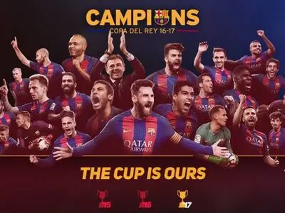 فیلم/ جشن قهرمانی بارسلونا در کوپا دل ری