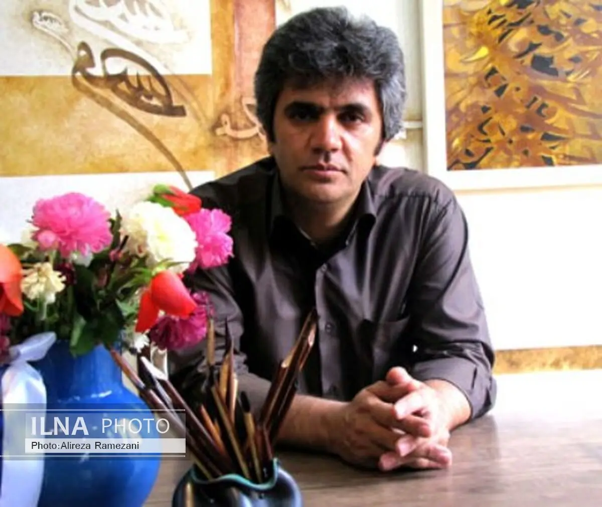 تابلوهای «نقاشی خط‌» احمد آریامنش به گالری والی رسید