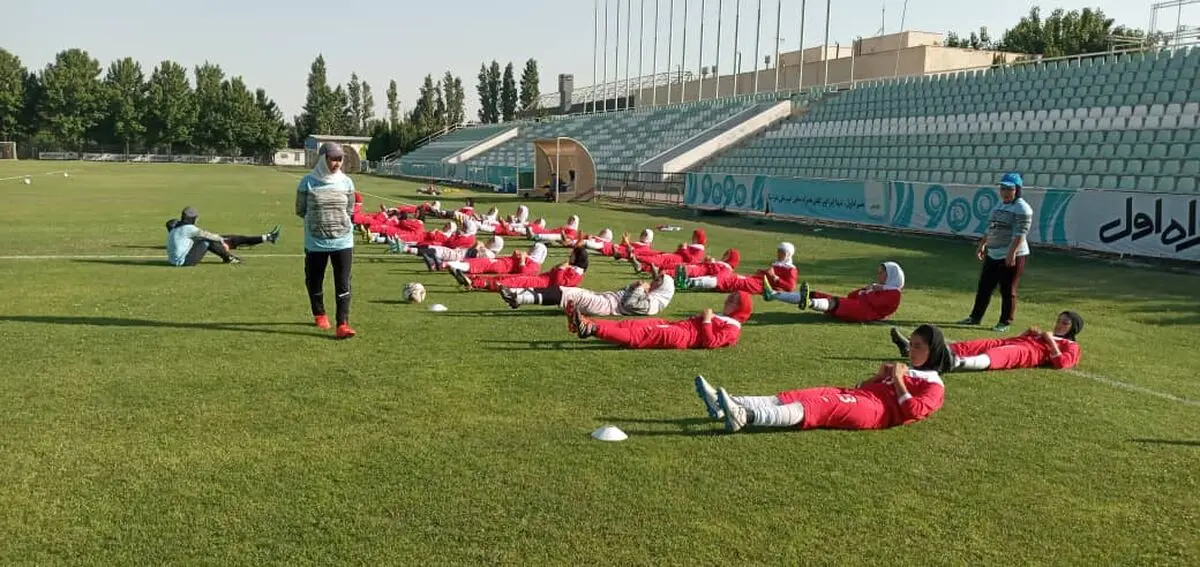 برگزاری تمرین تیم ملی فوتبال نوجوانان بانوان
