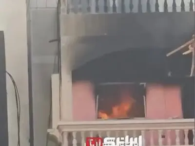 آتش زدن منازل مسکونی فلسطینی‌ها در مجاورت بیمارستان کمال عدوان توسط صهیونیست‌ها + فیلم