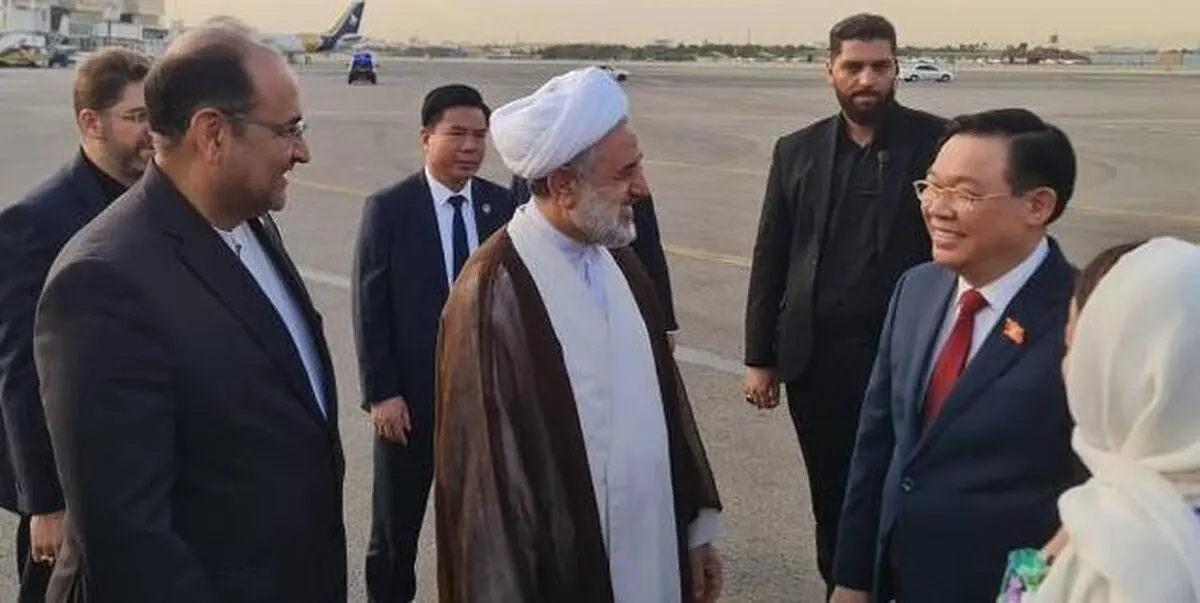 رئیس مجلس ویتنام وارد تهران شد
