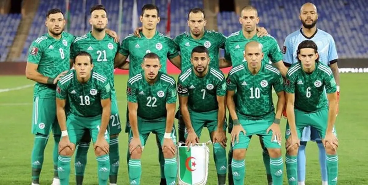 اعلام ترکیب الجزایر مقابل ایران
