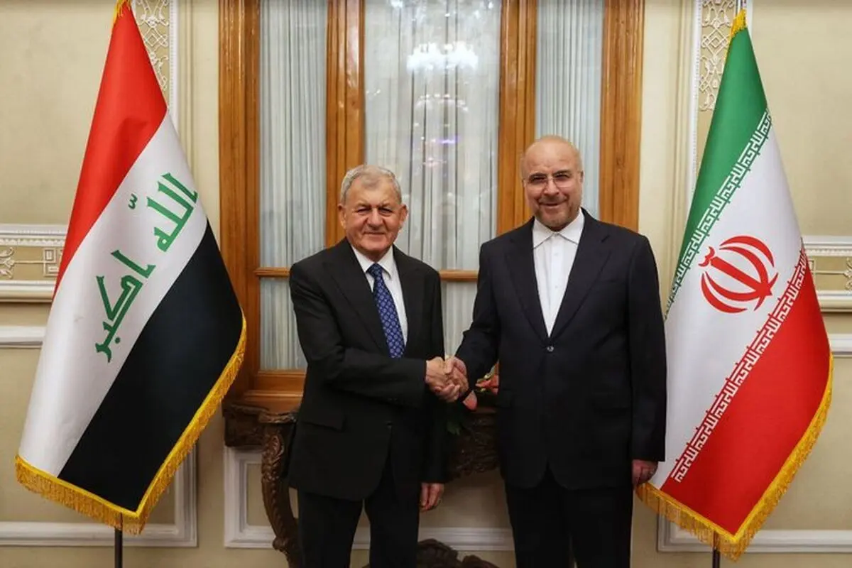 تأکید قالیباف برارتقای روابط تهران - بغداد و حل وفصل مطالبات ایران
