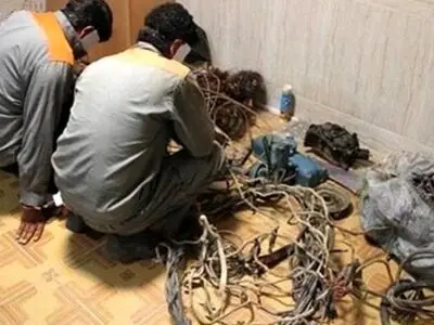 دستگیری سارقان سیم و کابل‌های مخابراتی در بندرعباس