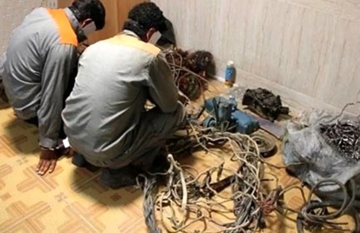 دستگیری سارقان سیم و کابل‌های مخابراتی در بندرعباس
