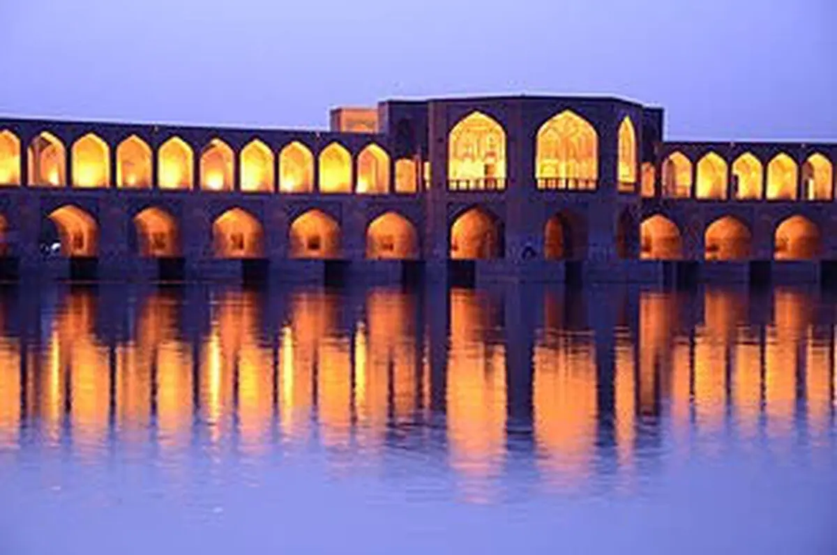 «پل خواجو اصفهان» ۱۷۵ سال پیش+ عکس
