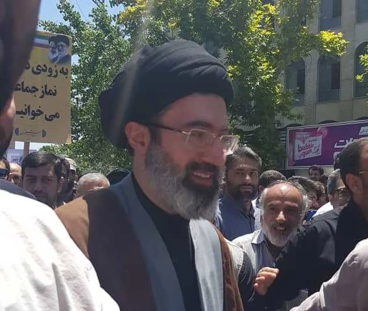 حضور فرزند رهبر انقلاب در راهپیمایی روز قدس