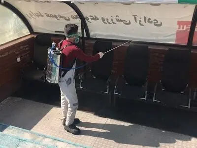 ورزشگاه آزادی ضدعفونی شد(تصاویر)