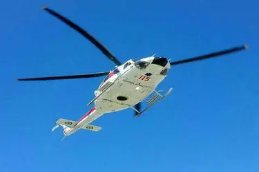 انتقال بیمار دچار سکته قلبی از شوشتر به اهواز توسط اورژانس هوایی