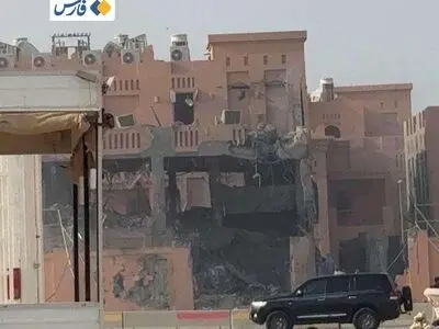 تصاویری از وقوع انفجارهایی در دوحه و برخاستن دود