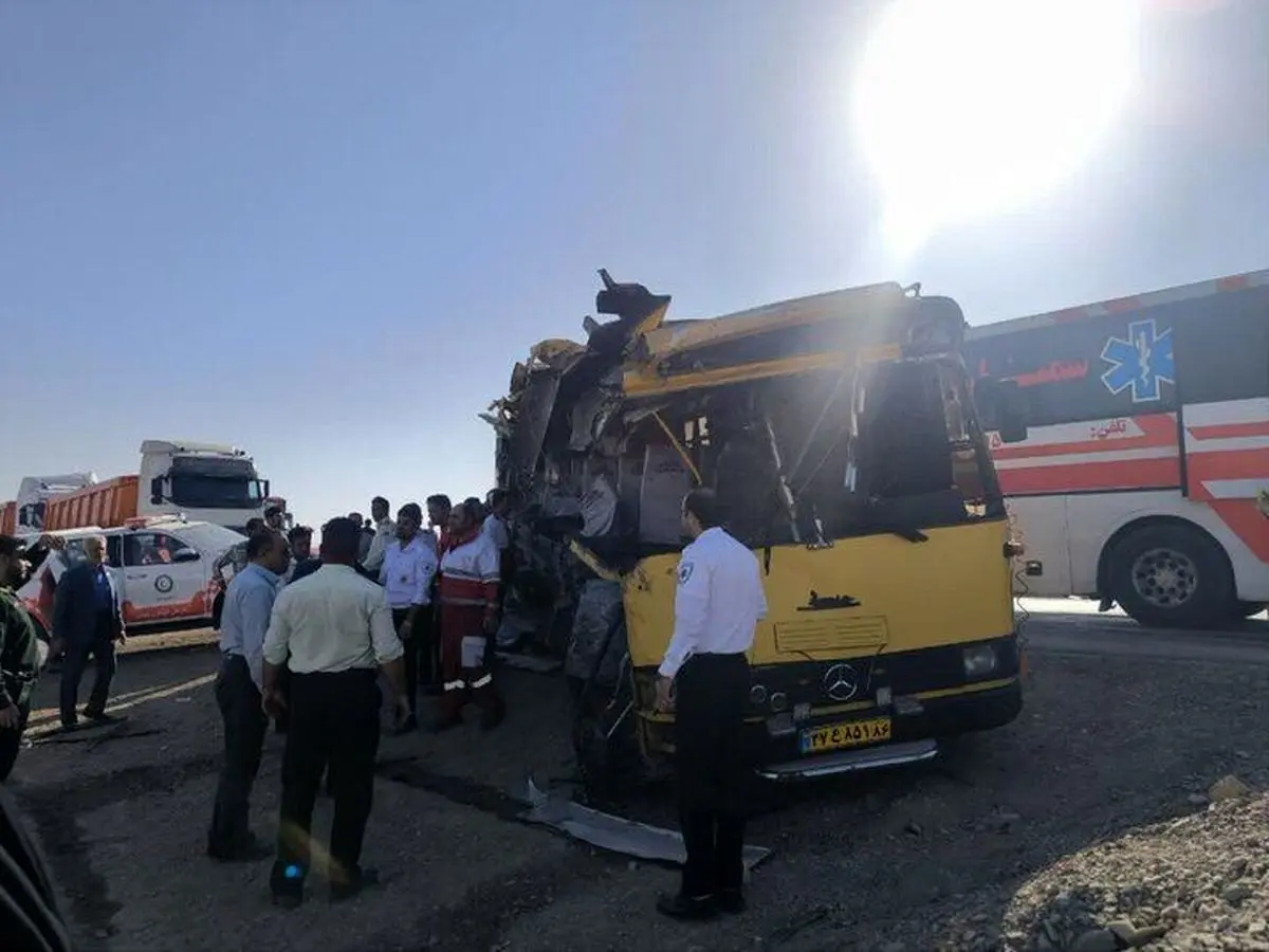 مرگ سومین نفر در حادثه تصادف اتوبوس دانشجویان