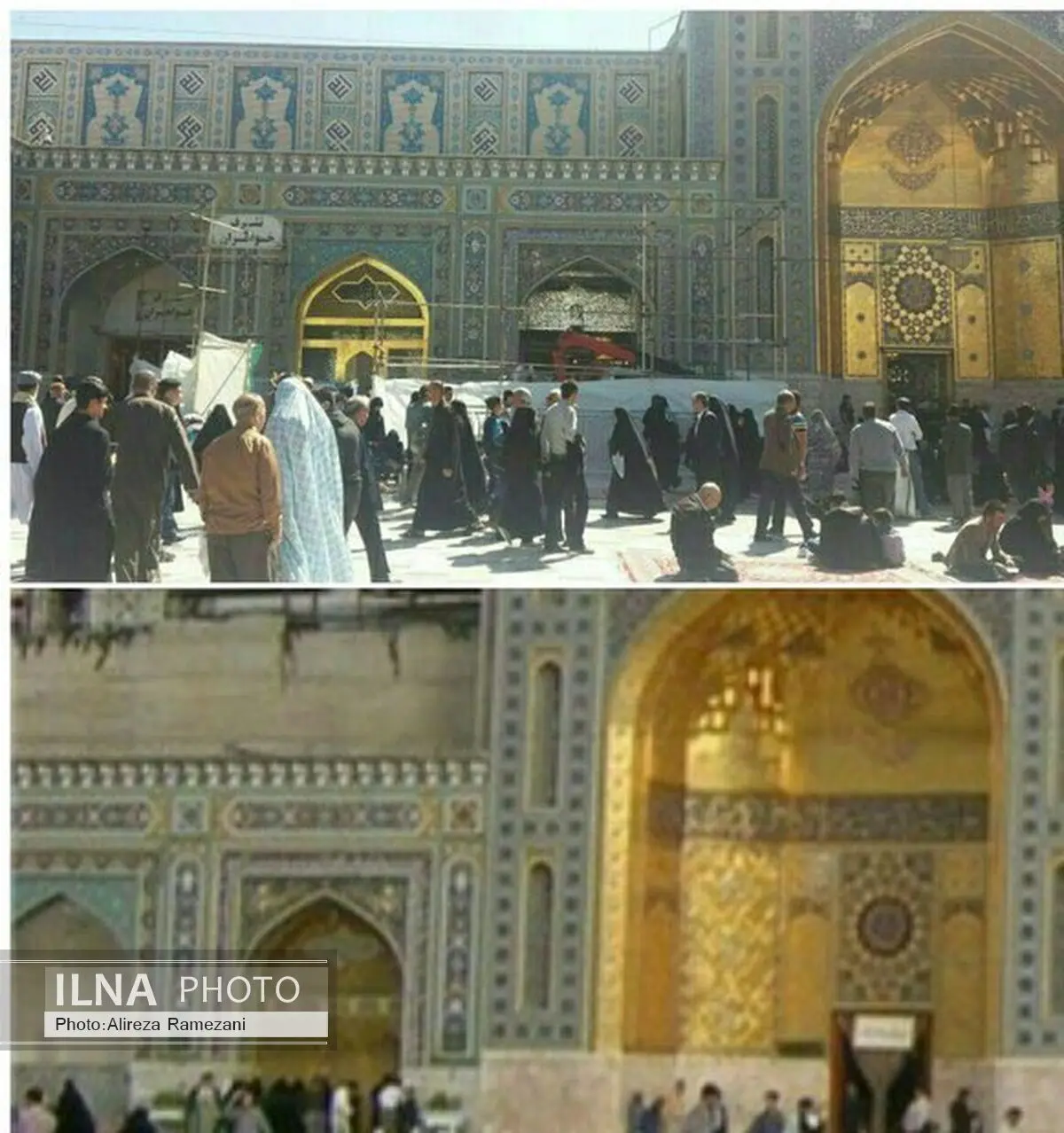 پنجره فولاد حرم امام رضا(ع) جابه جا شد +عکس 