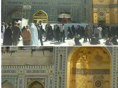 پنجره فولاد حرم امام رضا(ع) جابه جا شد +عکس 