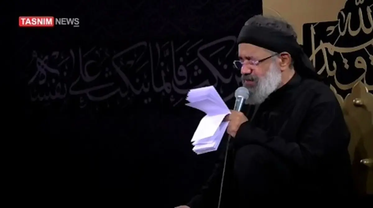 نوحه‌ خوانی محمود کریمی در محرم ۱۴۰۴ + فیلم