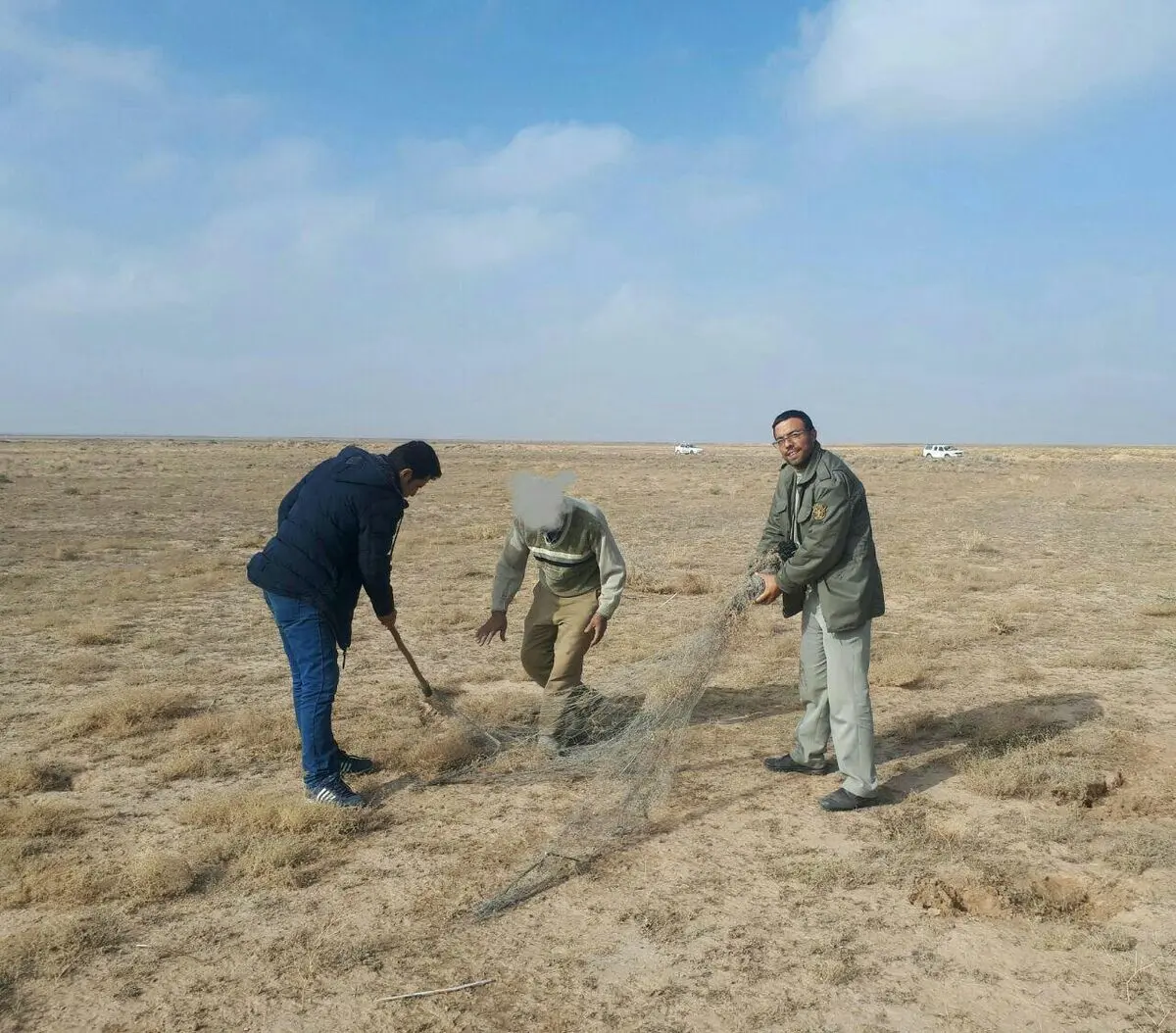 شکارچی پرندگان وحشی در دام محیط بانان گرفتار شد