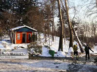 برف زمستانی پارک جمشیدیه