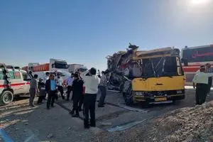 تمامی مصدومان حادثه سرویس دانشجویان از بیمارستان  ترخیص شدند

