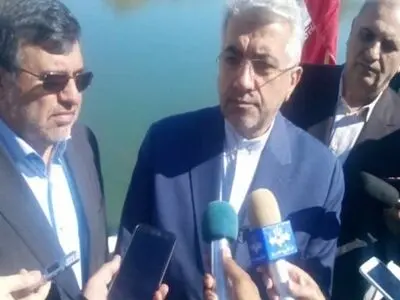 وزیر الطاقة الایرانی یدشن سدا بمحافظة هرمزکان جنوب ایران