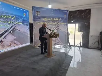 بازسازی سریع زیرساخت‌های آسیب‌دیده در هرمزگان/ پل بزرگ شهید محمد مؤیدی در شهرستان خمیر به بهره‌برداری رسید