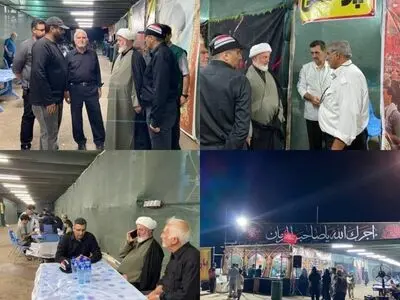 بازدید میدانی مقامات استان و شهرستان از موکب خدمت‌رسانی شرکت فولاد شاهرود در سوگ رهبر شهید