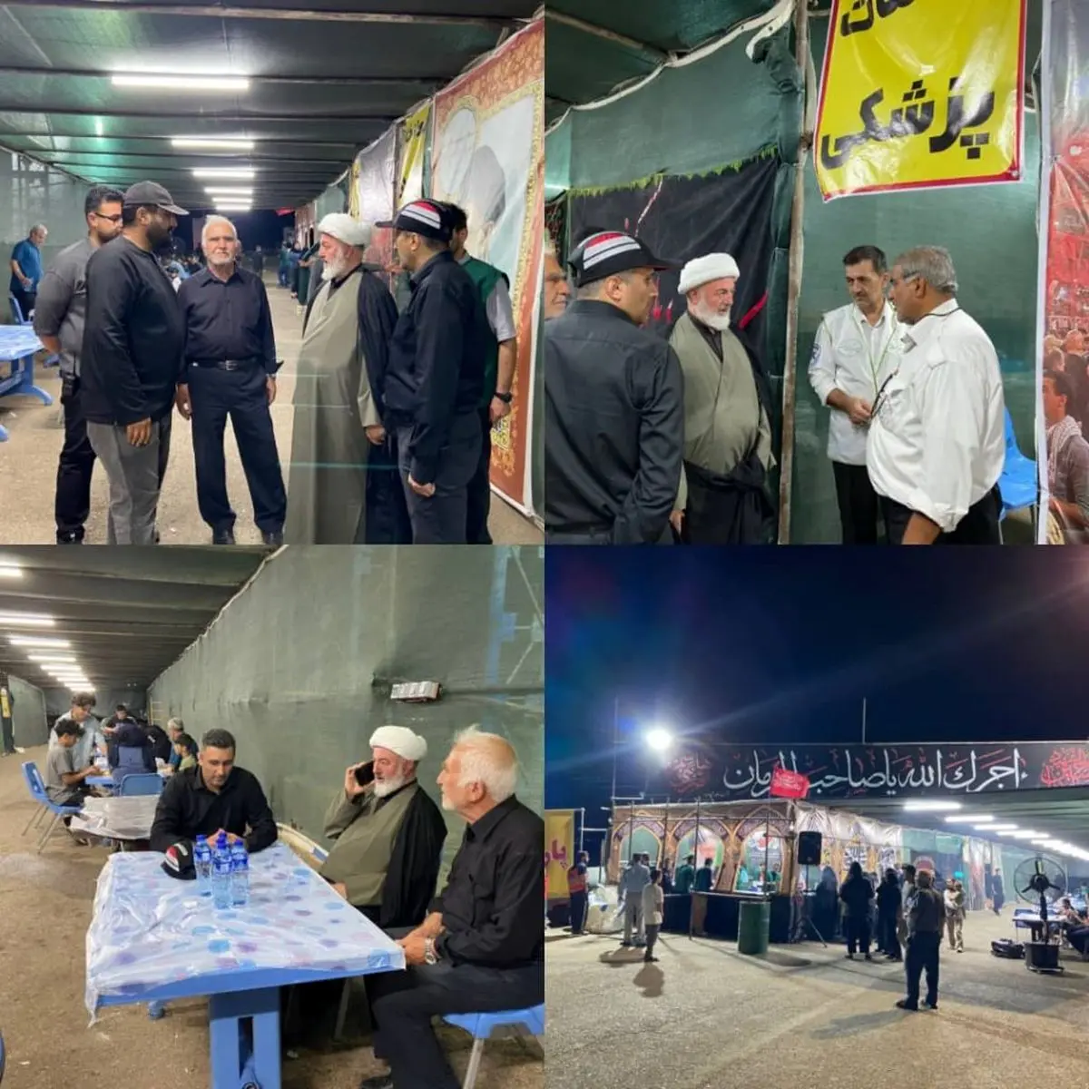 بازدید میدانی مقامات استان و شهرستان از موکب خدمت‌رسانی شرکت فولاد شاهرود در سوگ رهبر شهید