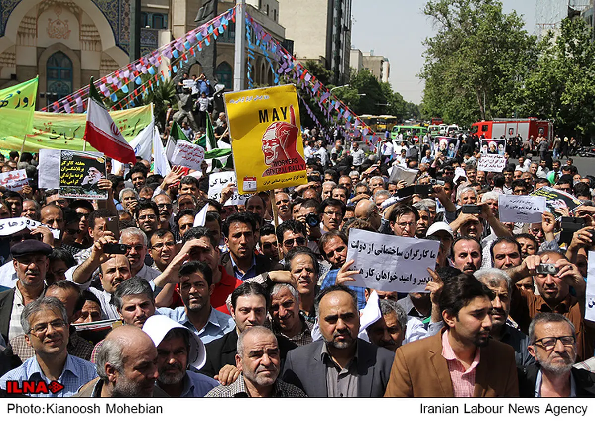 نمایش اقتدار در روز جهانی کارگر پس از ۸ سال سکوت/ عکس و فیلم