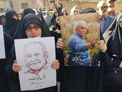 هنرمندان و مسئولان در وداع با محمد کاسبی چه گفتند؟/ او ابوذر حوزه بازیگری بود+فیلم