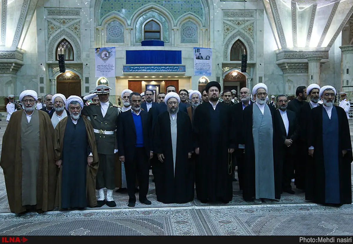 تجدید میثاق رییس و مسئولان عالی قضایی با آرمان‌های بنیانگذار انقلاب اسلامی +فیلم