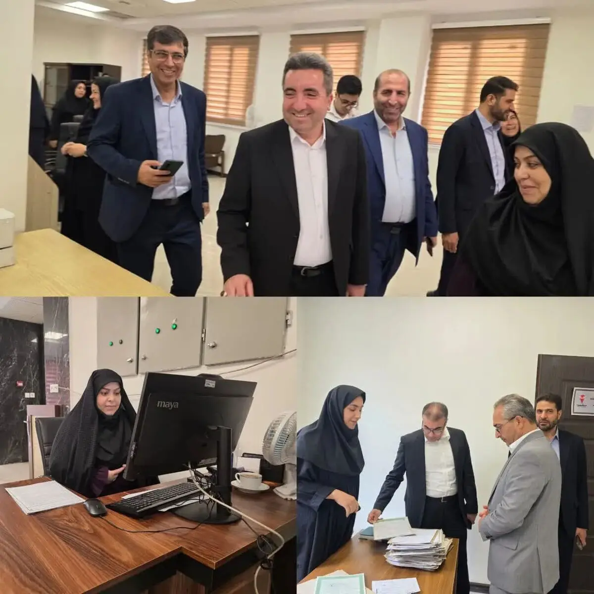بازدید رئیس سازمان ثبت اسناد و املاک کشور از اداره ثبت ولیعصر تهران