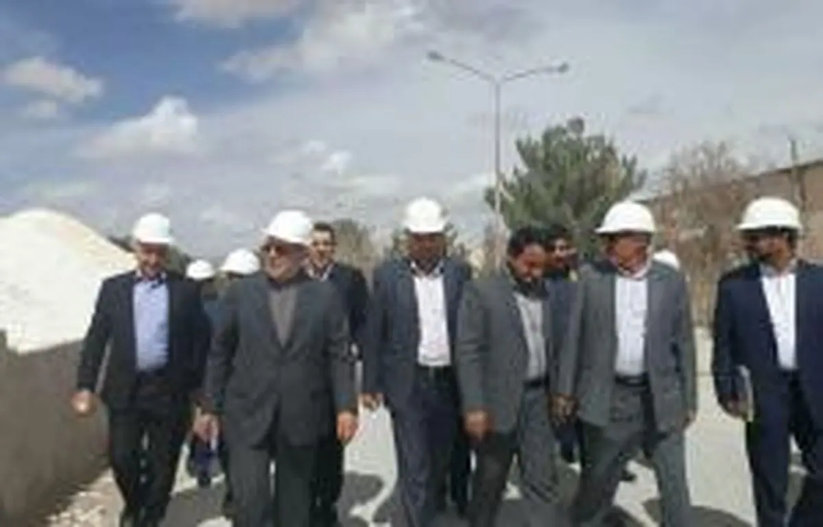 بازدید نعمت زاده از کارخانه اکسید منیزیم در خراسان جنوبی