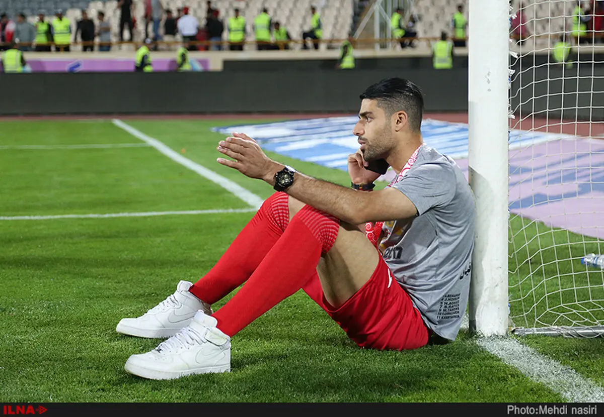 درگیری مهدی طارمی در محل تمرین پرسپولیس (عکس)