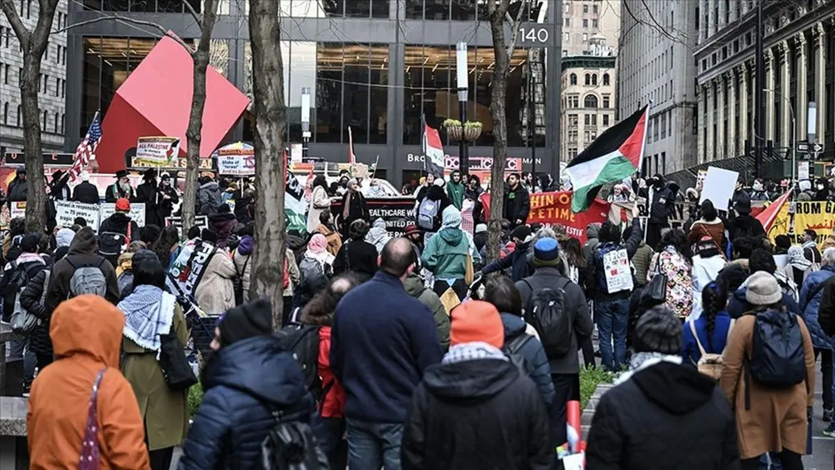 Pro-Palestine protesters hold rally in New York