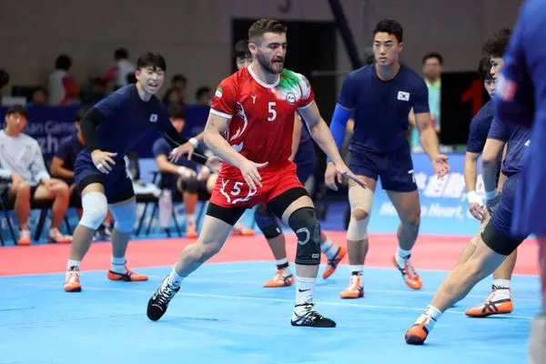 بازی های آسیایی هانگژو؛ ثبت سومین پیروزی متوالی تیم ملی کبدی با غلبه بر کره جنوبی