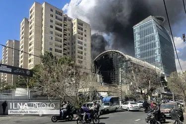 اطراف ستاد فرماندهی انتظامی تهران در عملیات هوایی امروز