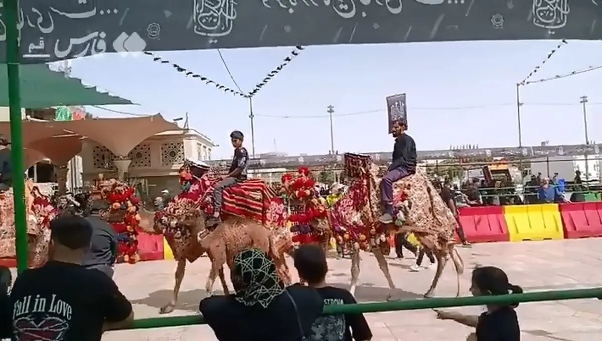 اشک عاشوراییِ شیعیان در حرم حضرت معصومه(س) + فیلم