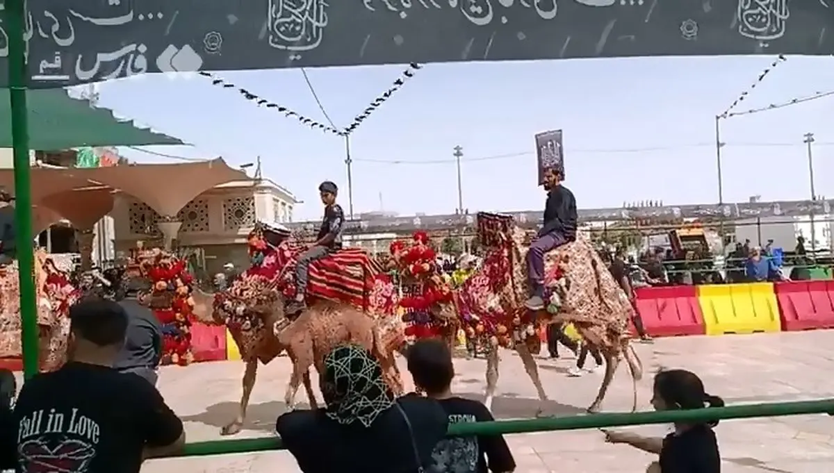 اشک عاشوراییِ شیعیان در حرم حضرت معصومه(س) + فیلم