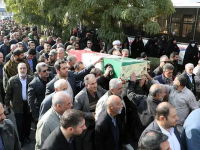 پیکر شهید گمنام در قزوین تشییع شد