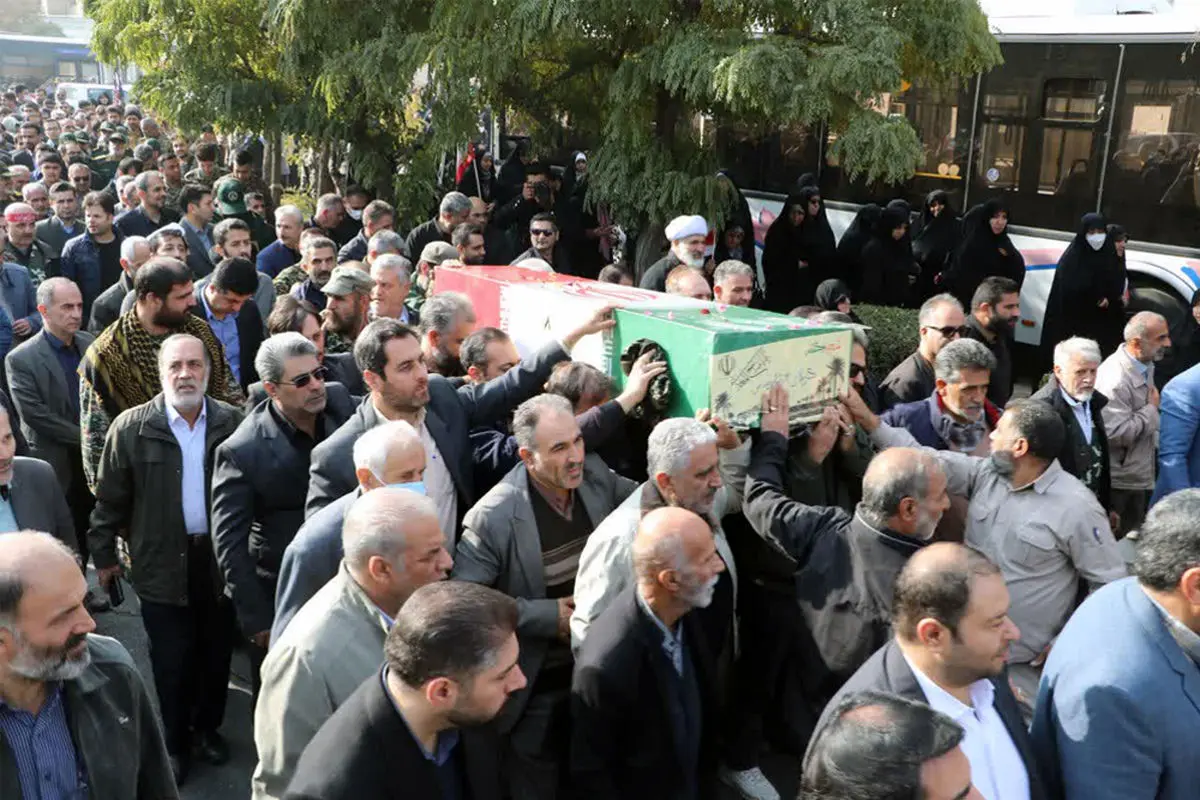 پیکر شهید گمنام در قزوین تشییع شد