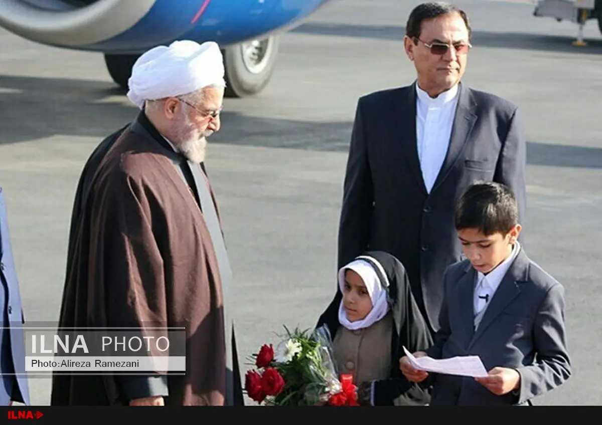 رییس جمهوری وارد شهرستان خمین شد